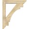 Ekena Millwork Merced Slat Rough Sawn Bracket w/ Offset Brace, Douglas Fir, 6"W x 30"D x 36"H BKT0604X30X36MRC06RDF - alternate 4